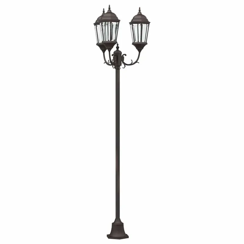 Sodo šviesa Bronzinė 57 x 49 x 241 cm Aliuminis ir stiklas