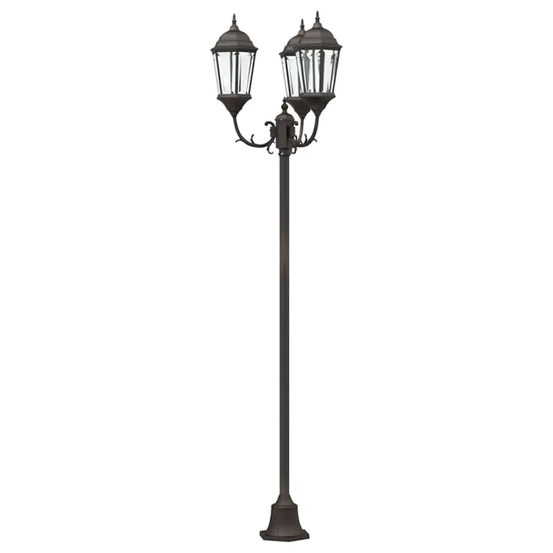 Sodo šviesa Bronzinė 57 x 49 x 241 cm Aliuminis ir stiklas