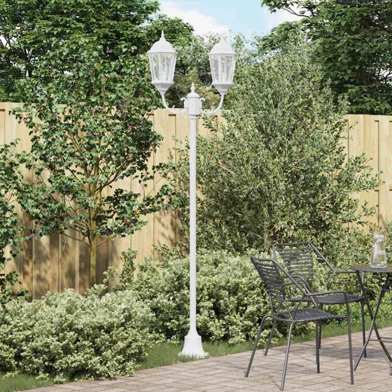 Sodo šviesa Balta 68 x 20 x 235 cm Aliuminis ir stiklas