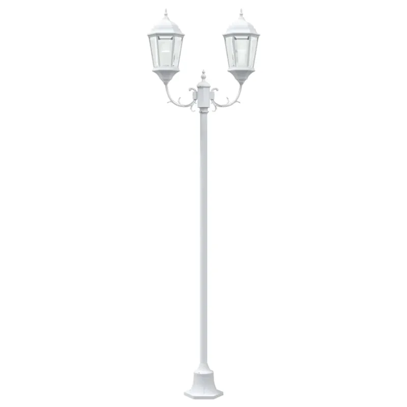 Sodo šviesa Balta 68 x 20 x 235 cm Aliuminis ir stiklas