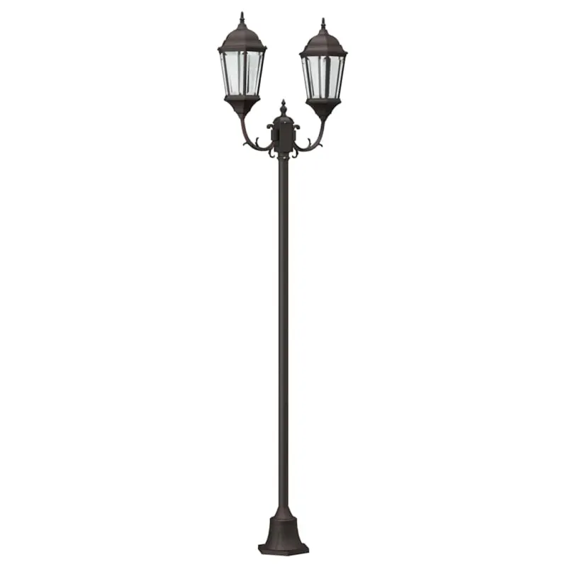 Sodo šviesa Bronzinė 68 x 20 x 235 cm Aliuminis ir stiklas