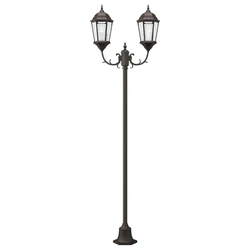 Sodo šviesa Bronzinė 68 x 20 x 235 cm Aliuminis ir stiklas