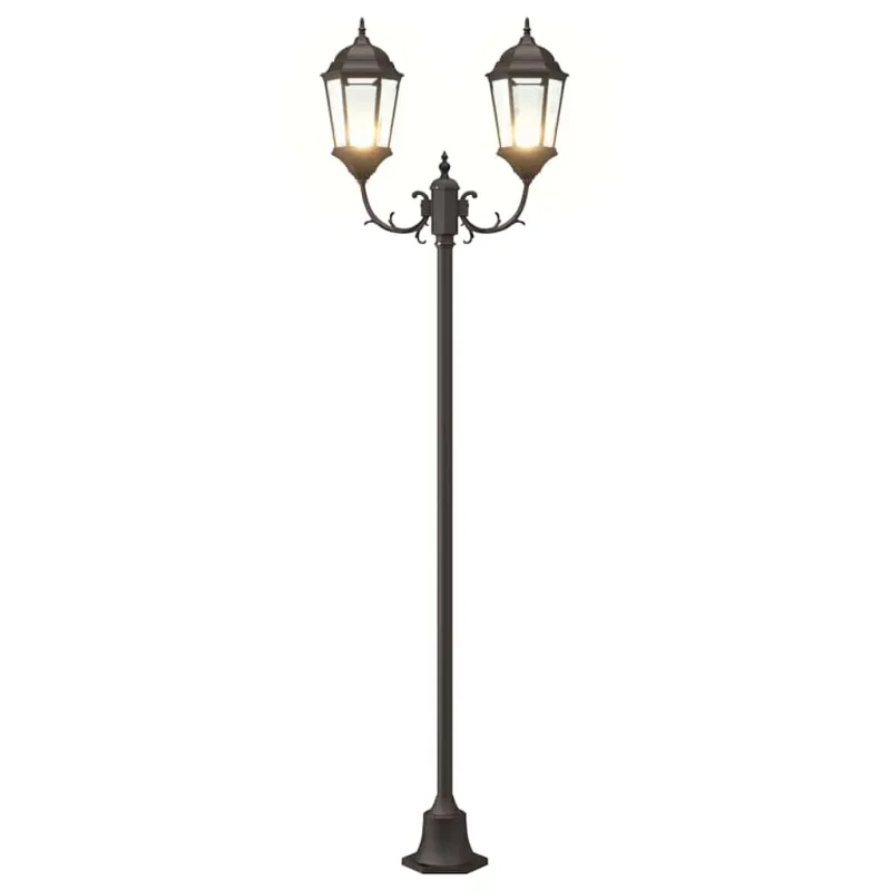 Sodo šviesa Bronzinė 68 x 20 x 235 cm Aliuminis ir stiklas