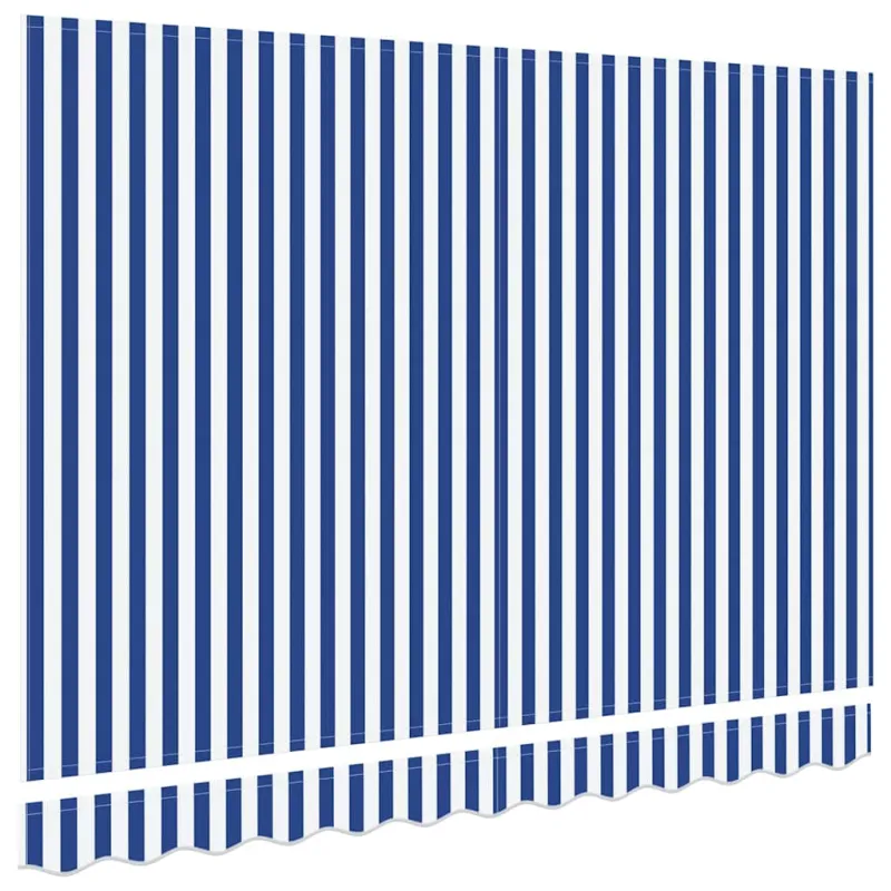 Markizės pakaitinis audinys Mėlyna ir balta 3,5 x 2 m