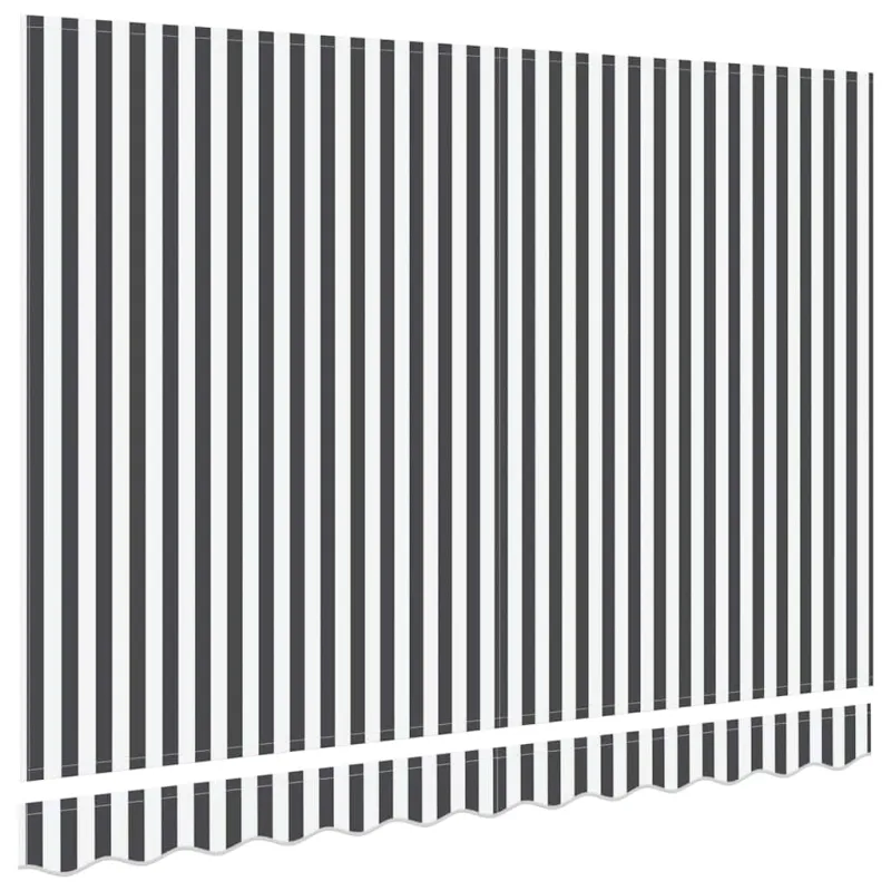 Markizės pakaitinis audinys Antracito ir baltos 2,5 x 2 m