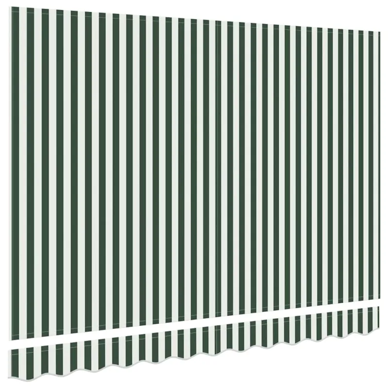 Markizės pakaitinis audinys Žalia ir balta 3,5 x 2,5 m