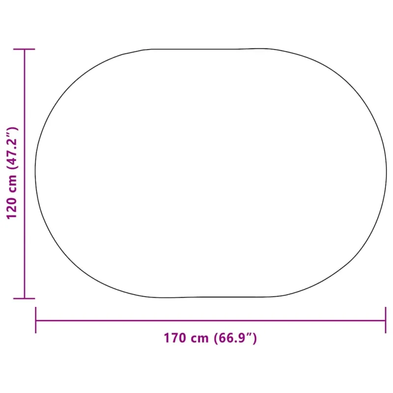 Kilimas ZIZUR Ruda 170 x 120 cm Polipropilenas