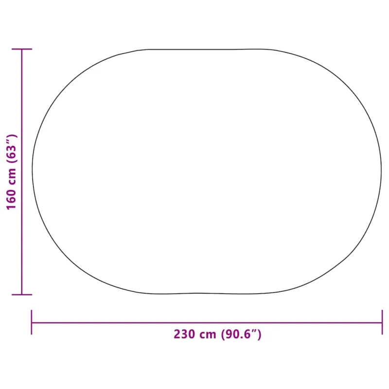 Kilimas ZIZUR Ruda 230 x 160 cm Polipropilenas