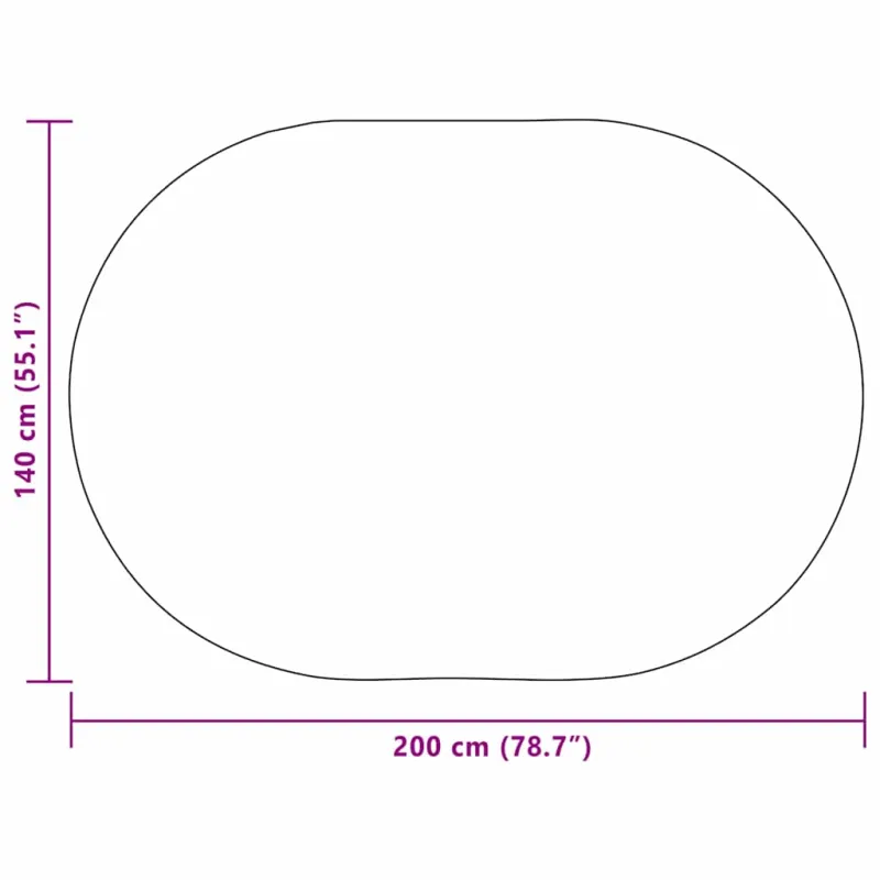 Kilimas ZIZUR Kreminė 200 x 140 cm Polipropilenas