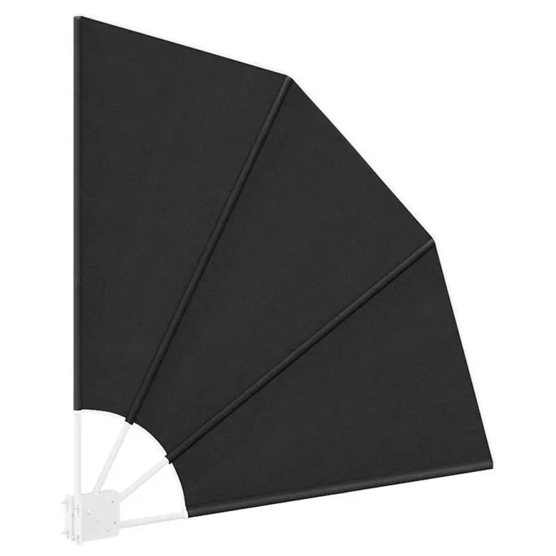 Balkono privatumo ekranas 115 x 115 cm Poliesteris Antracito
