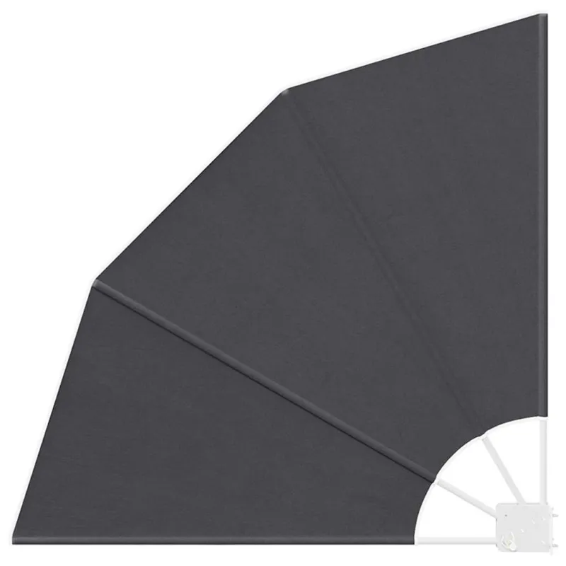 Balkono privatumo ekranas 115 x 115 cm Poliesteris Juoda