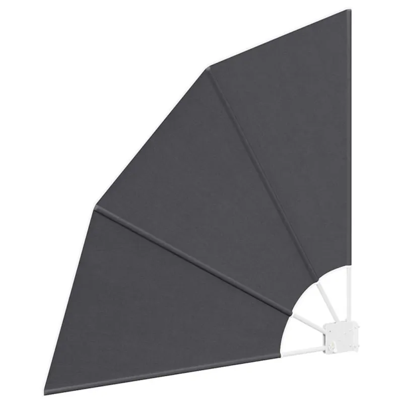 Balkono privatumo ekranas 115 x 115 cm Poliesteris Juoda