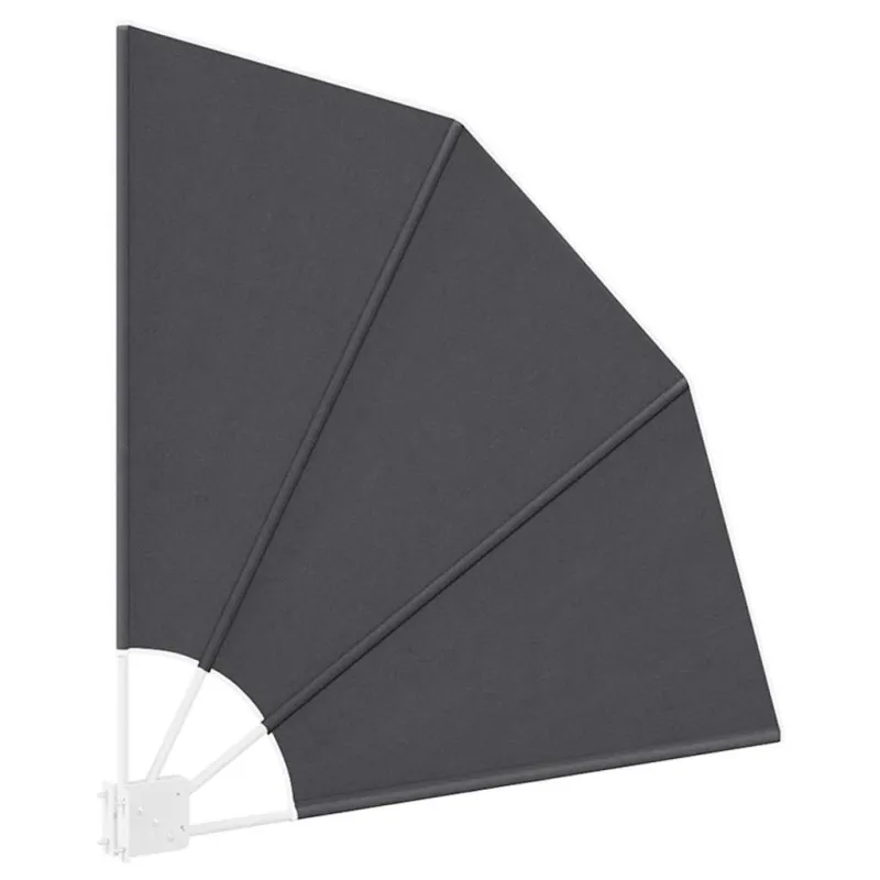 Balkono privatumo ekranas 115 x 115 cm Poliesteris Juoda