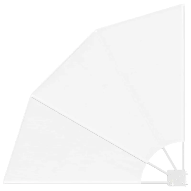 Balkono privatumo ekranas 115 x 115 cm Poliesteris Balta