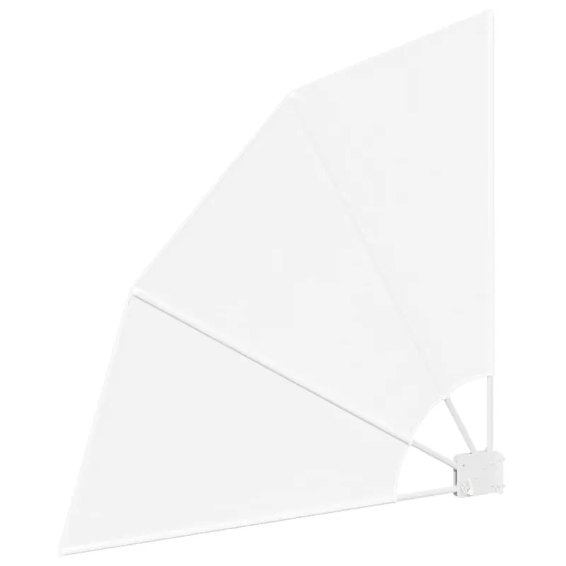 Balkono privatumo ekranas 115 x 115 cm Poliesteris Balta