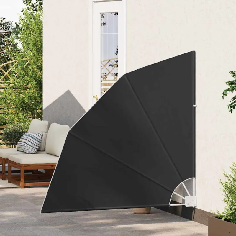 Balkono privatumo ekranas 140 x 140 cm Poliesteris Antracito