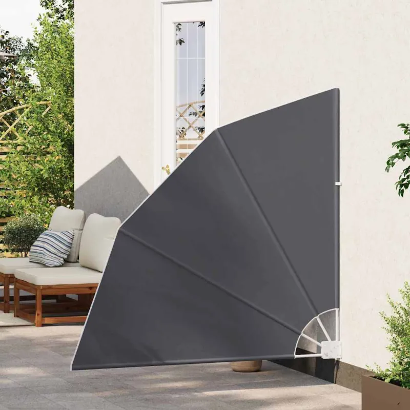 Balkono privatumo ekranas 140 x 140 cm Poliesteris Juoda