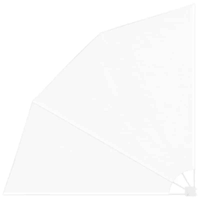 Balkono privatumo ekranas 210 x 210 cm Poliesteris Balta