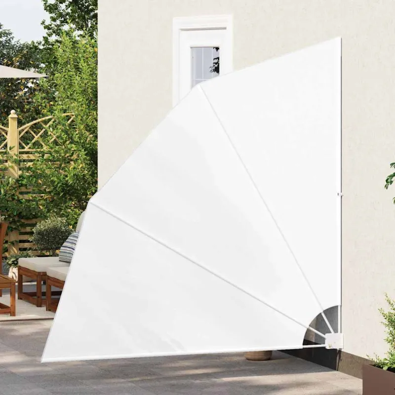 Balkono privatumo ekranas 210 x 210 cm Poliesteris Balta