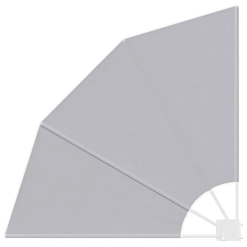 Balkono privatumo ekranas 115 x 115 cm Poliesteris Pilka