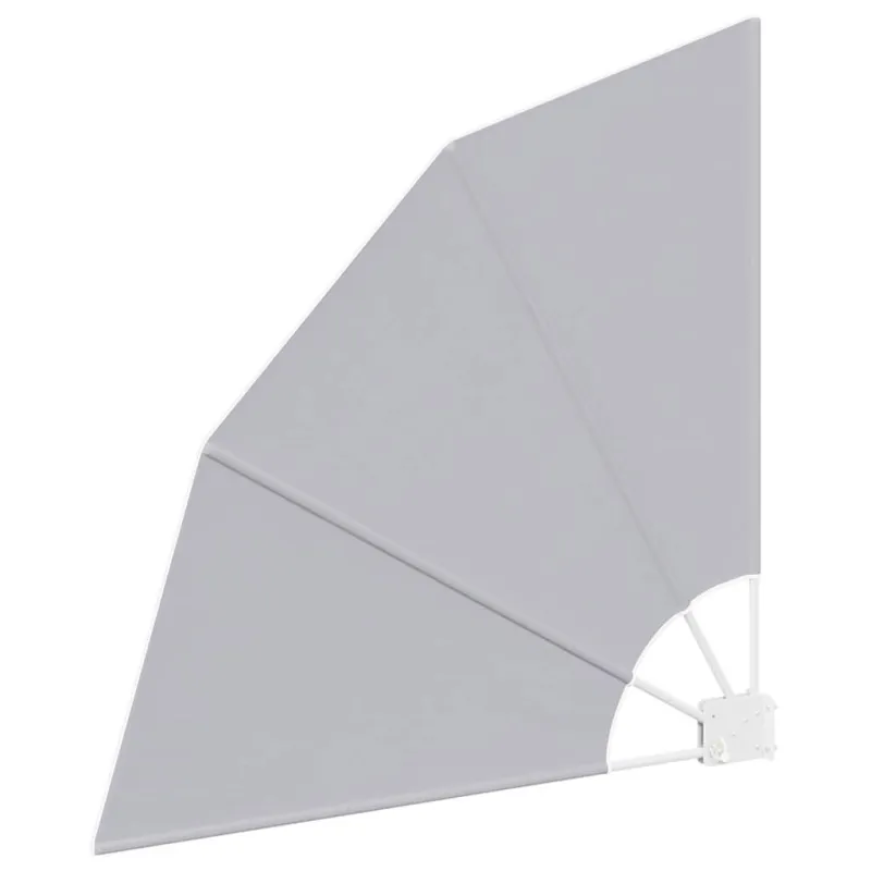 Balkono privatumo ekranas 115 x 115 cm Poliesteris Pilka