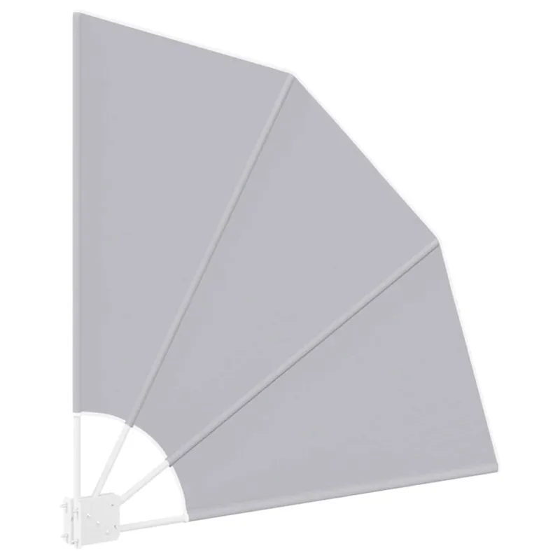 Balkono privatumo ekranas 115 x 115 cm Poliesteris Pilka