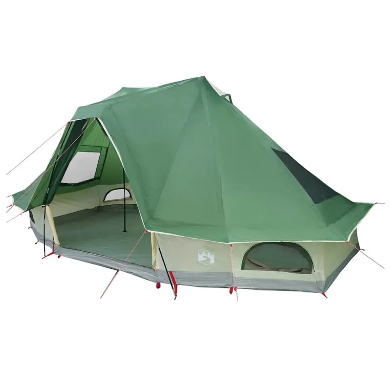 Tipi palapinė su stogu Žalia 466 x 310 x 240 cm tafta