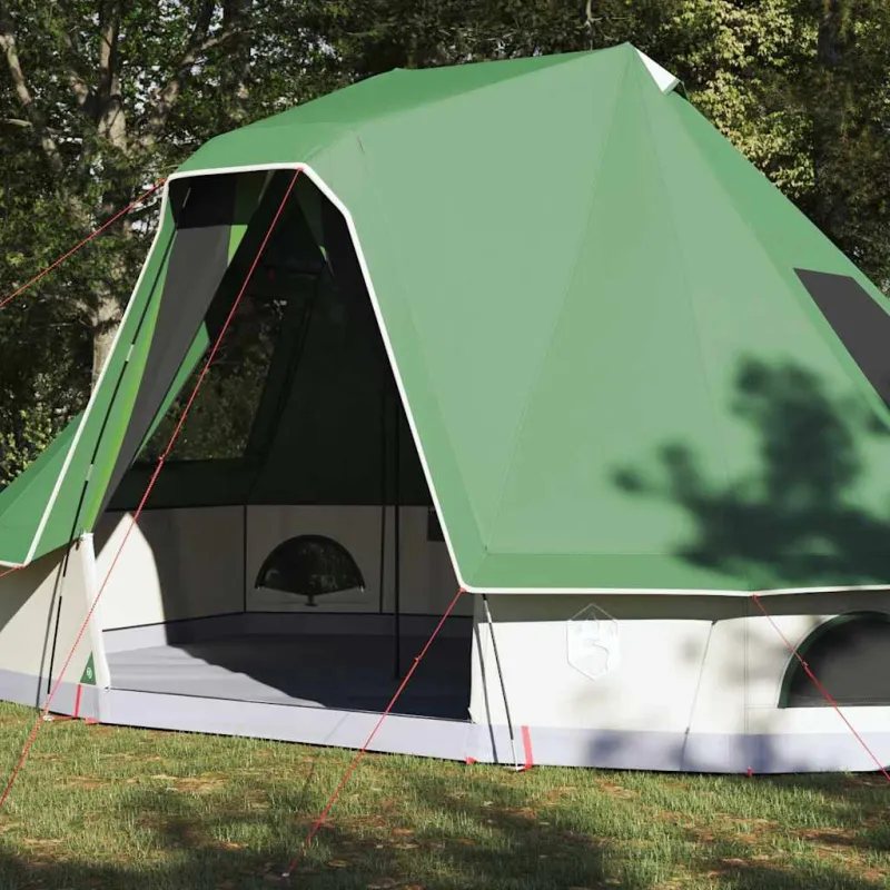 Tipi palapinė su stogu Žalia 466 x 310 x 240 cm tafta