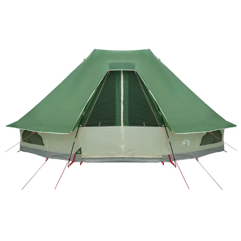 Tipi palapinė su stogu Žalia 466 x 310 x 240 cm tafta