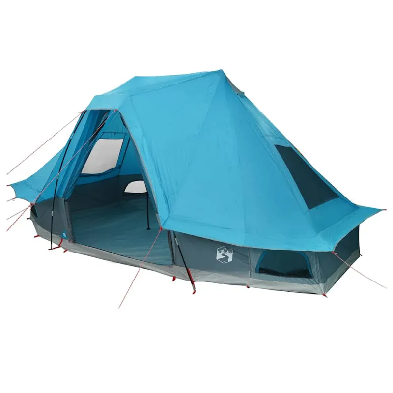 Tipi palapinė su stogu Mėlyna 466 x 310 x 240 cm tafta