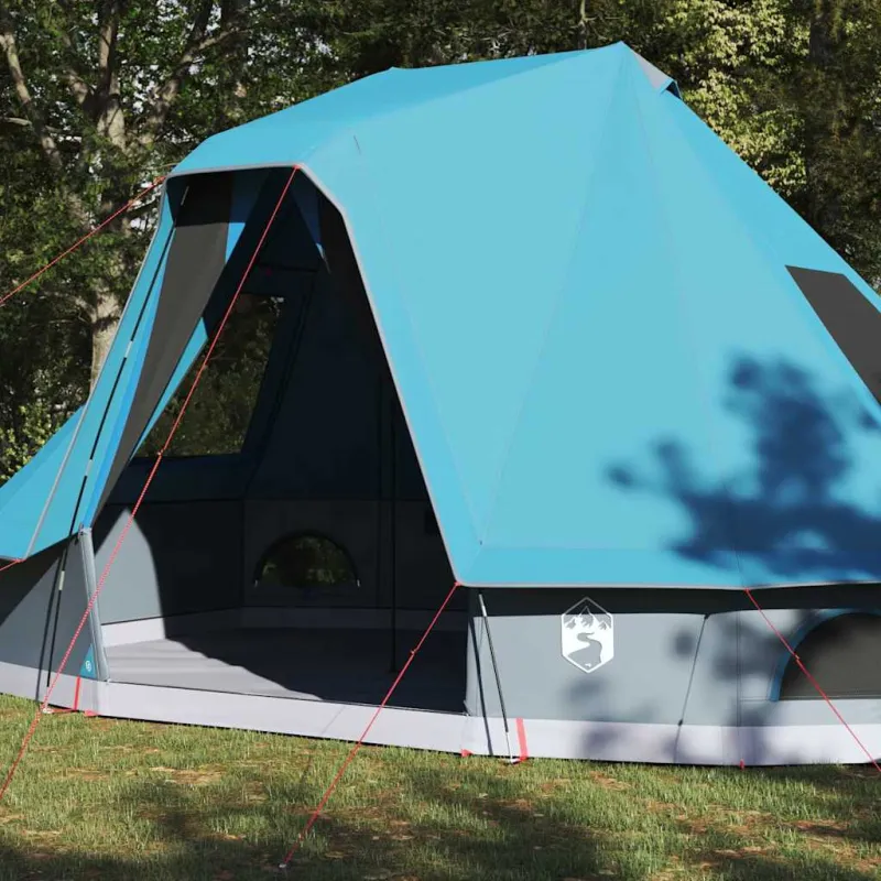 Tipi palapinė su stogu Mėlyna 466 x 310 x 240 cm tafta