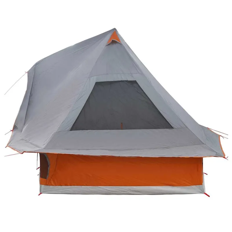 Tipi palapinė Pilka ir oranžinė 466 x 310 x 240 cm tafta
