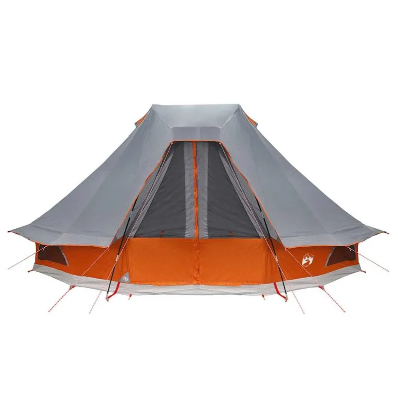Tipi palapinė Pilka ir oranžinė 466 x 310 x 240 cm tafta