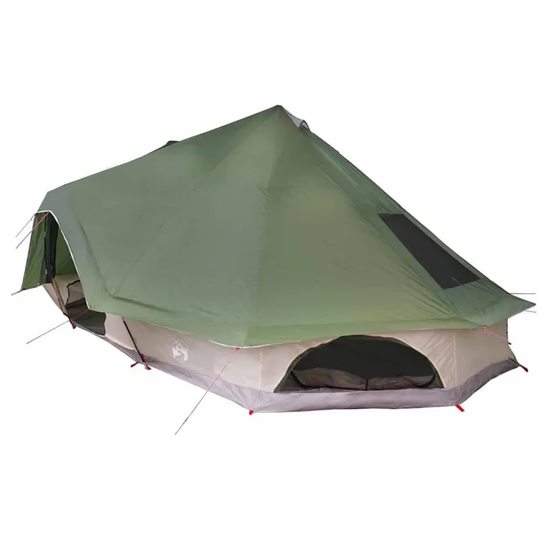 Tipi palapinė su stogu Žalia 680 x 430 x 270 cm tafta