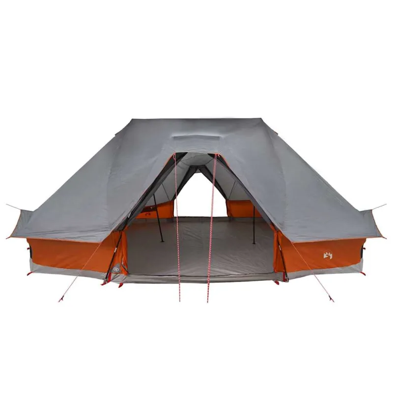 Tipi palapinė Pilka ir oranžinė 680 x 430 x 270 cm tafta