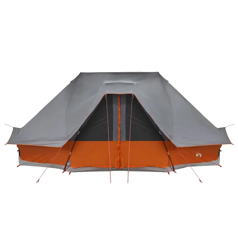 Tipi palapinė Pilka ir oranžinė 680 x 430 x 270 cm tafta