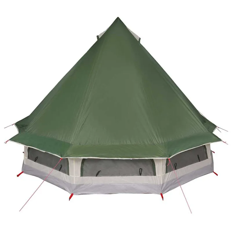 Tipi palapinė su stogu Žalia 404 x 370 x 270 cm tafta