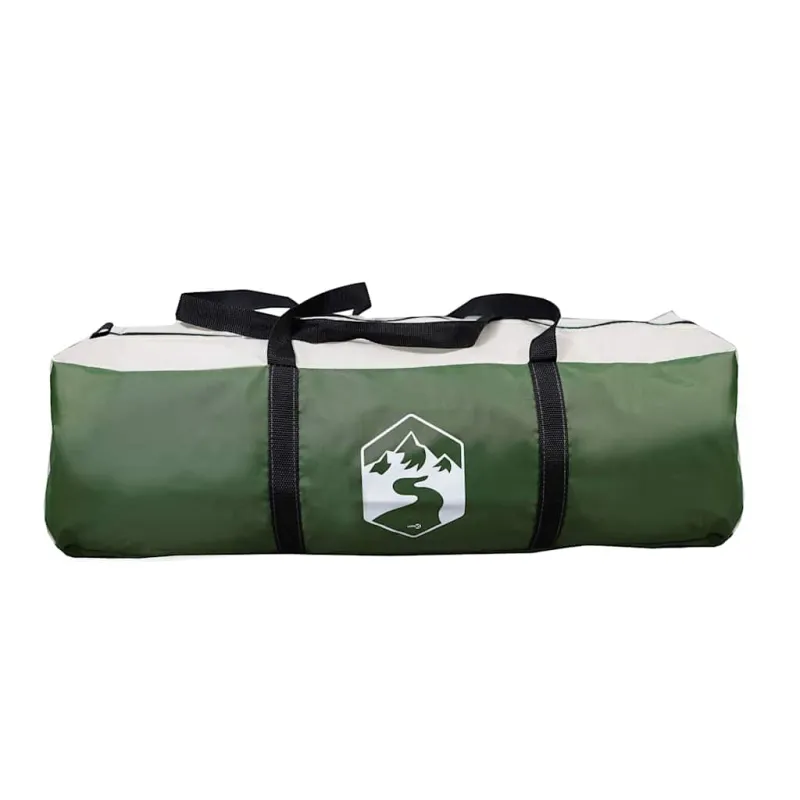 Tipi palapinė su stogu Žalia 404 x 370 x 270 cm tafta