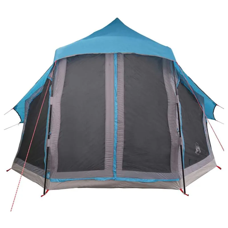 Tipi palapinė su stogu Mėlyna 404 x 370 x 270 cm tafta