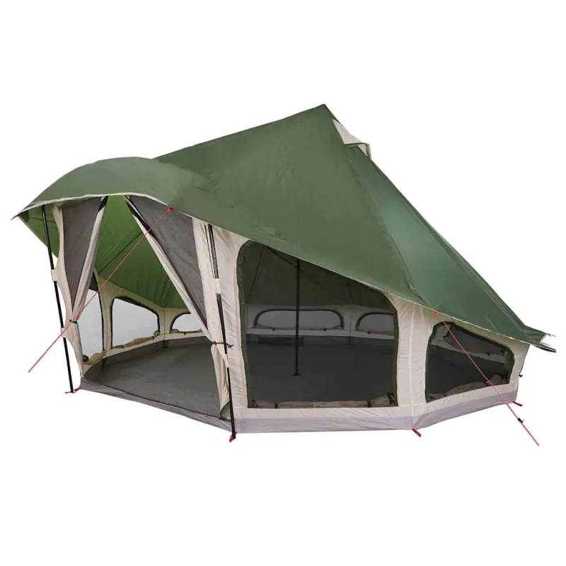 Tipi palapinė su stogu Žalia 508 x 470 x 300 cm tafta