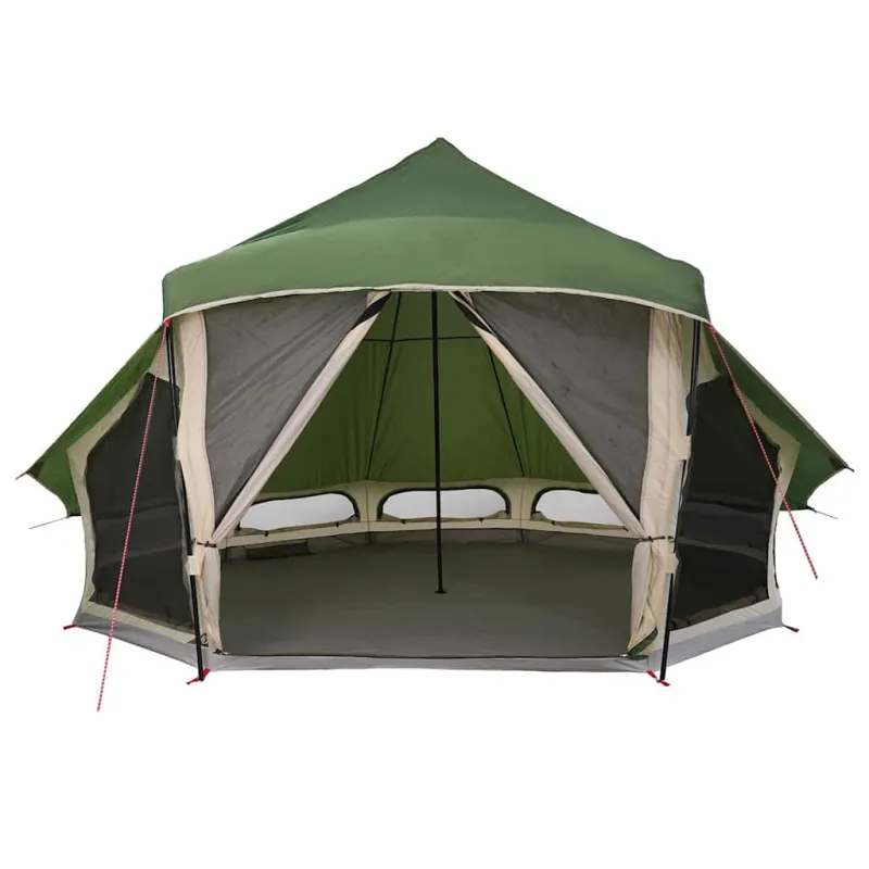 Tipi palapinė su stogu Žalia 508 x 470 x 300 cm tafta