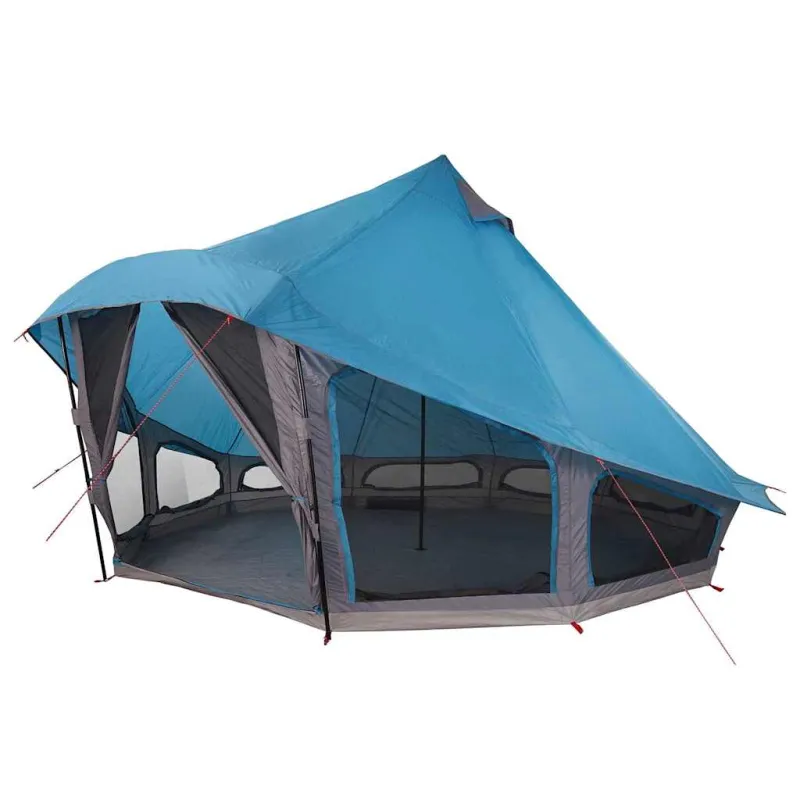 Tipi palapinė su stogu Mėlyna 508 x 470 x 300 cm tafta