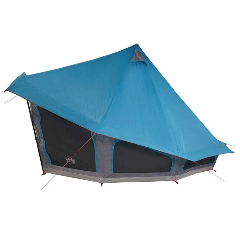 Tipi palapinė su stogu Mėlyna 508 x 470 x 300 cm tafta