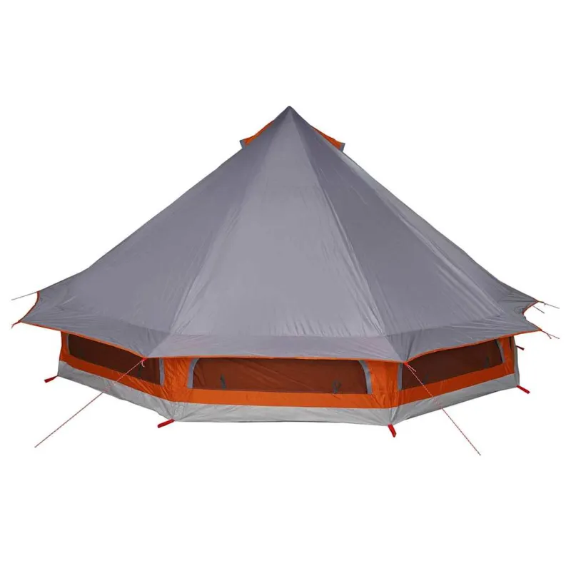 Tipi palapinė Pilka ir oranžinė 508 x 470 x 300 cm tafta