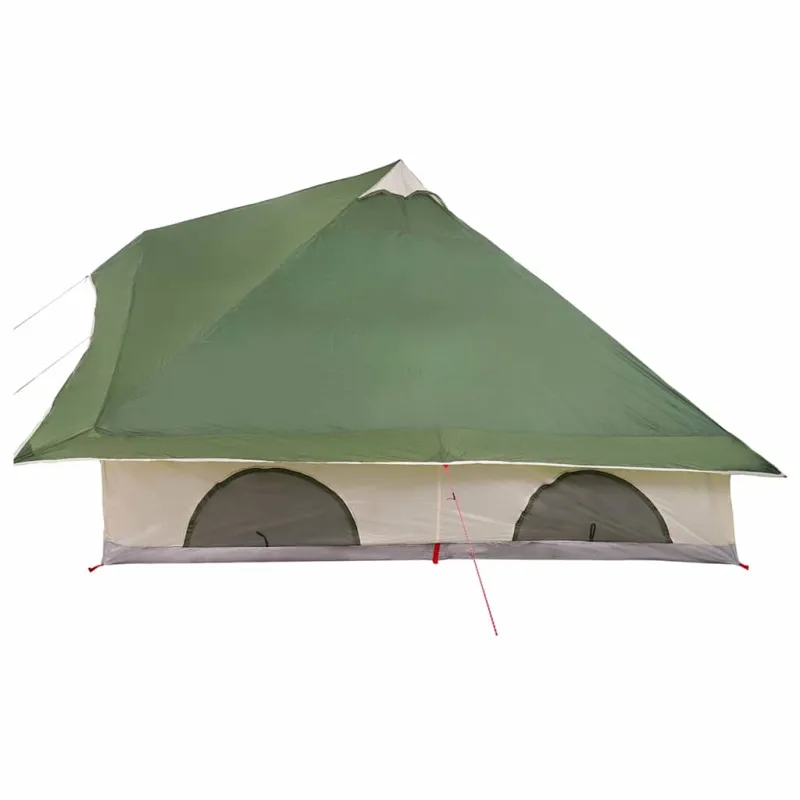Tipi palapinė su stogu Žalia 358 x 296 x 258 cm tafta