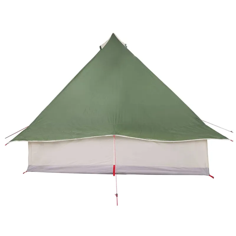 Tipi palapinė su stogu Žalia 358 x 296 x 258 cm tafta