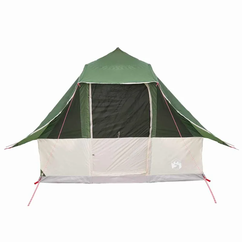 Tipi palapinė su stogu Žalia 358 x 296 x 258 cm tafta