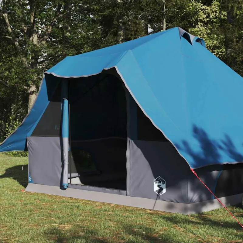 Tipi palapinė su stogu Mėlyna 358 x 296 x 258 cm tafta