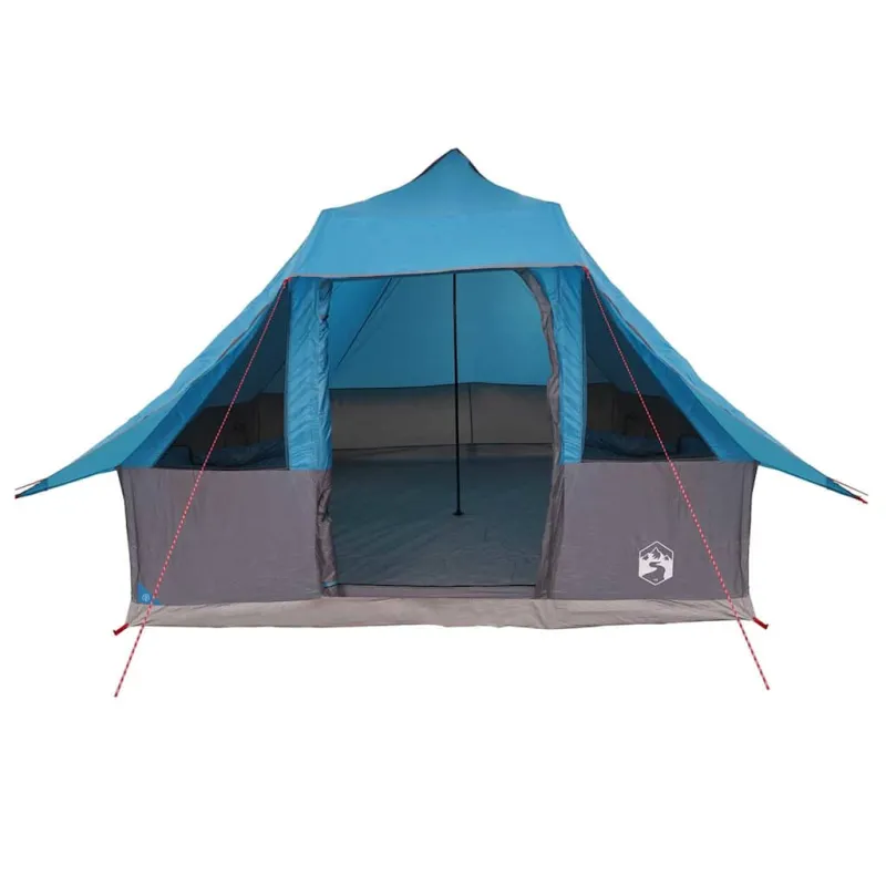 Tipi palapinė su stogu Mėlyna 358 x 296 x 258 cm tafta