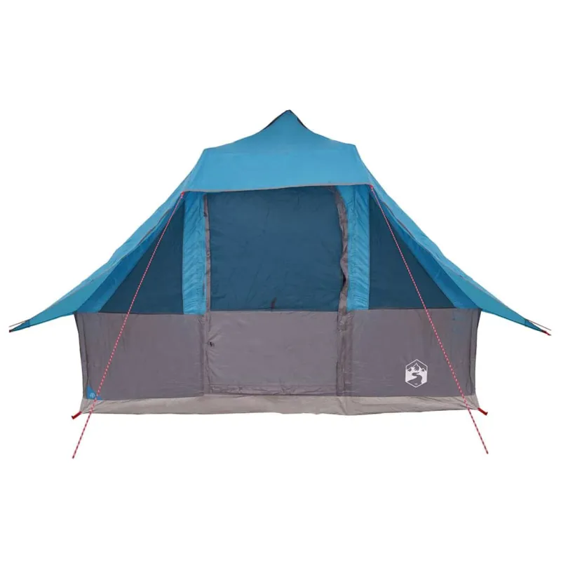 Tipi palapinė su stogu Mėlyna 358 x 296 x 258 cm tafta